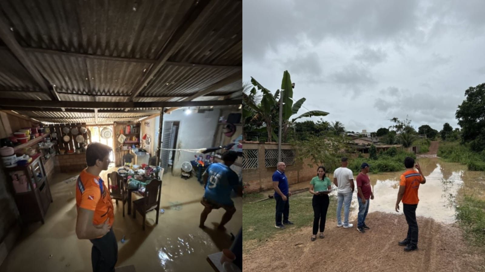 [Mojuí dos Campos enfrenta alagamentos após chuvas intensas]. Reprodução: G1