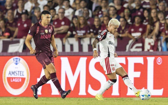 Flamengo perde a ida da Recopa Sul-Americana para o Lanús. Reprodução: Esporte