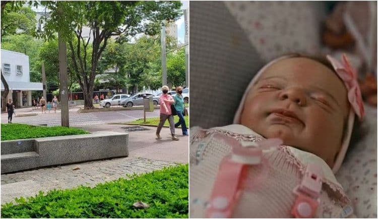 Homem é preso após agredir bebê de quatro meses acreditando ser um boneco 'reborn'. Reprodução: Globo