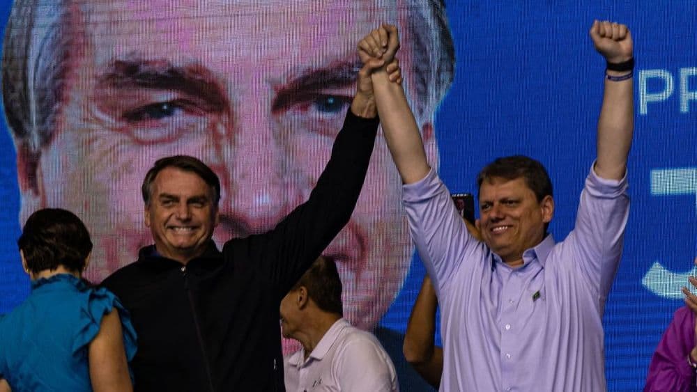 Tarcísio revela apoio de Bolsonaro em sua candidatura