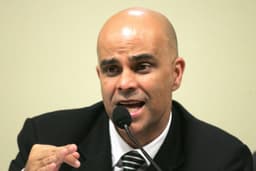 Marcos Valério durante depoimento em operação contra esquema de sonegação em MG. Reprodução: Oglobo