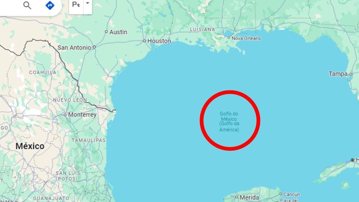 Governo mexicano pressiona empresa de tecnologia pela nomeação correta de localizações nos EUA.; Reprodução: Ultimo Segundo