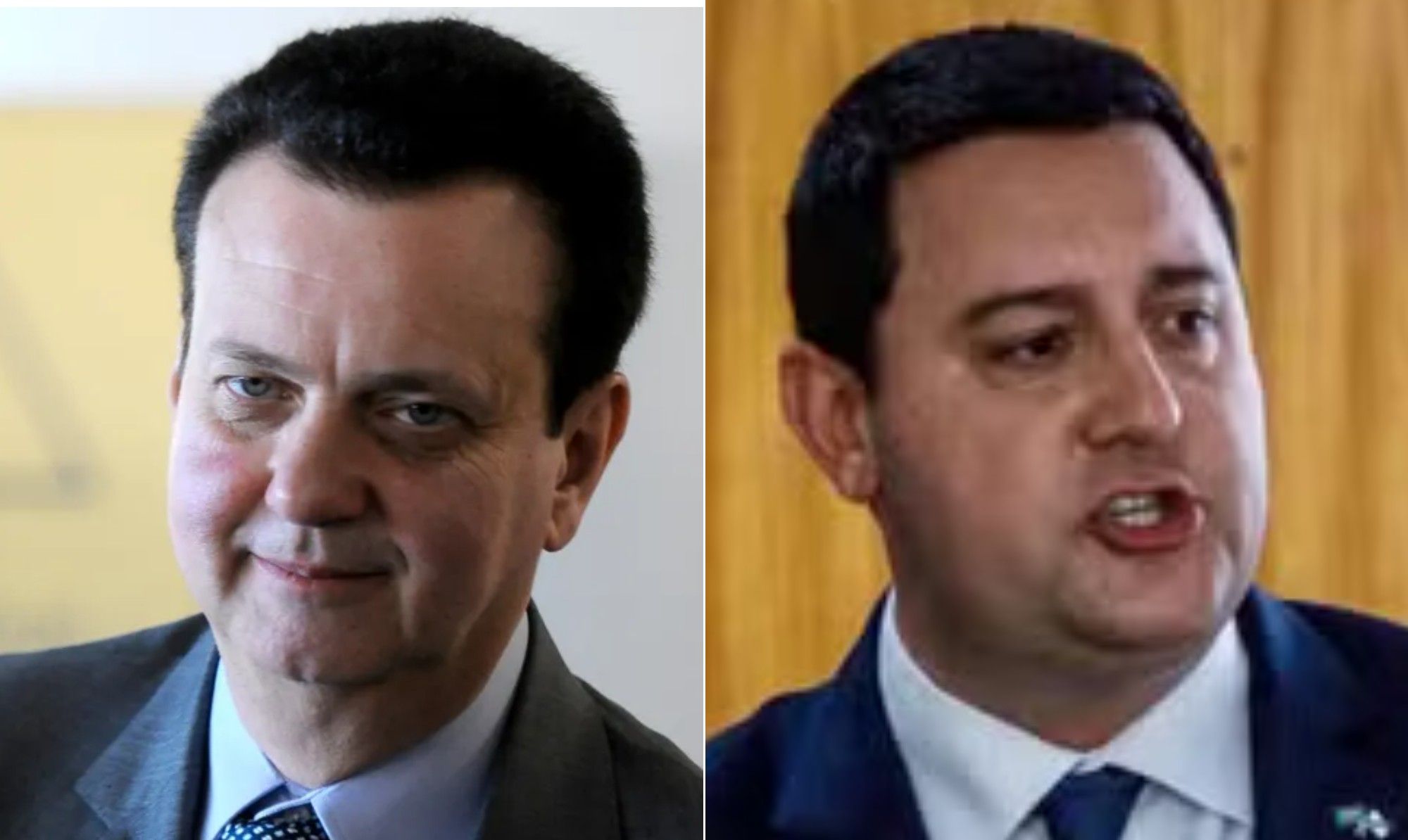 Kassab e Ratinho Jr. em reunião política sobre a corrida presidencial entre Flávio e Tarcísio com entraves regionais. Reprodução: Oglobo