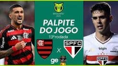 Flamengo recebe o São Paulo em busca da manutenção da liderança no Maracanã.; Reprodução: Globo