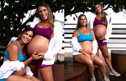 Bia e Branca Feres abordam a gravidez em reality show sobre maternidade.. Reprodução: Gshow