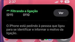 Filtragem de ligações: iPhone e Galaxy atendem chamadas automaticamente. Reprodução: Globo