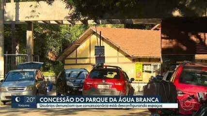 Prédios do Parque da Água Branca sem manutenção quase três anos após concessão à iniciativa privada. Reprodução: Globo