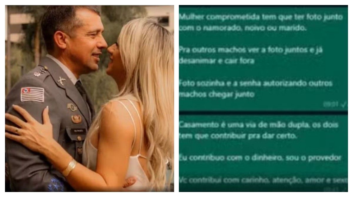 Coronel exigia que a esposa fizesse sexo com ele, alegando ser o provedor, segundo denúncia. Reprodução: G1