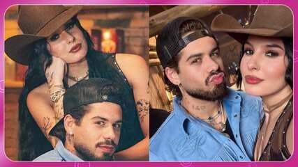 Ana Castela e Zé Felipe pescam no Pantanal, cercados por rumores de namoro. Legenda da imagem. Reprodução: Retorno do item 11