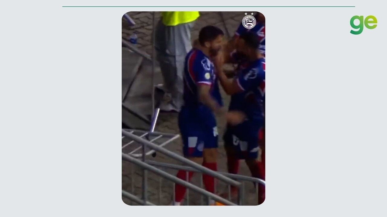 [Queda de estrutura interrompe entrevista com Rogério Ceni]. Reprodução: Ge