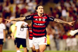 Pedro busca recuperação total antes da estreia do Flamengo na Copa do Mundo de Clubes. Reprodução: Globo