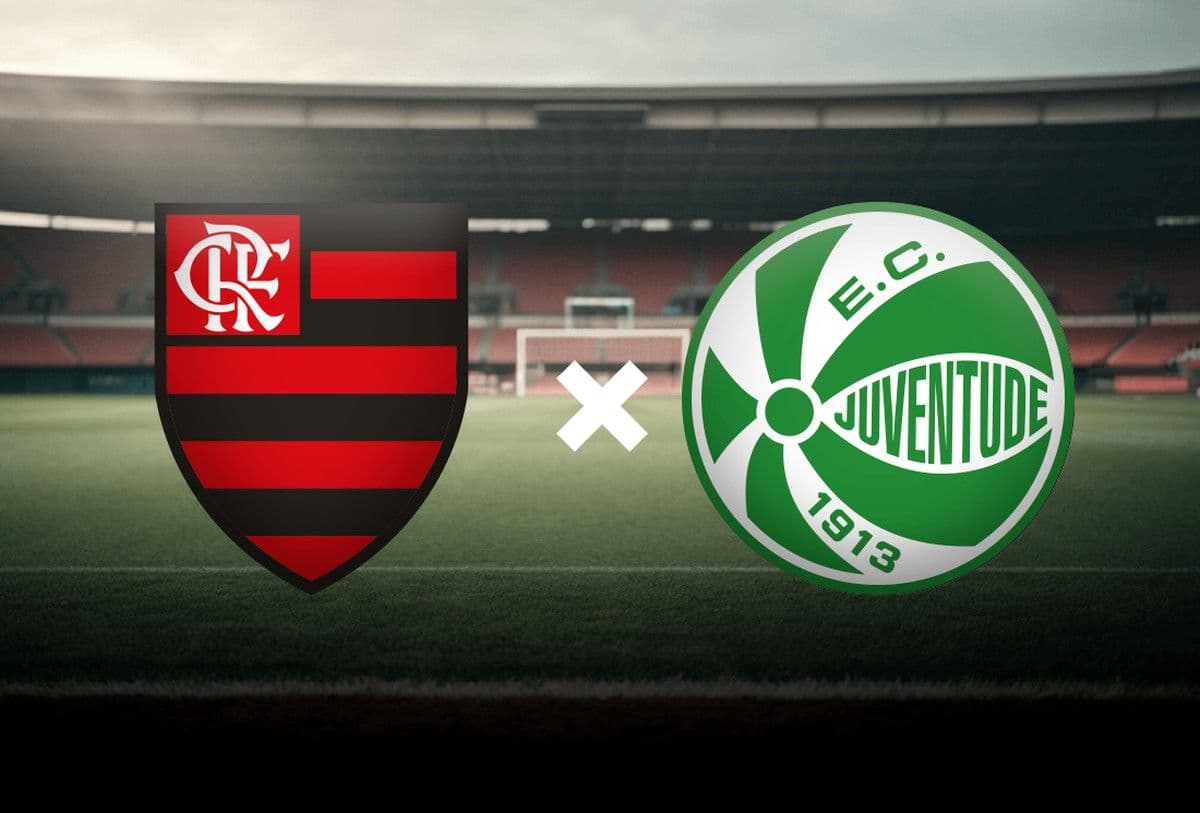 Flamengo e Juventude se enfrentam na 4ª rodada da competição nesta quarta-feira. Reprodução: Globo
