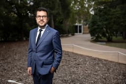 Aragonès destaca avanços para Catalunha após diálogo com o PSOE. Reprodução: Elpais