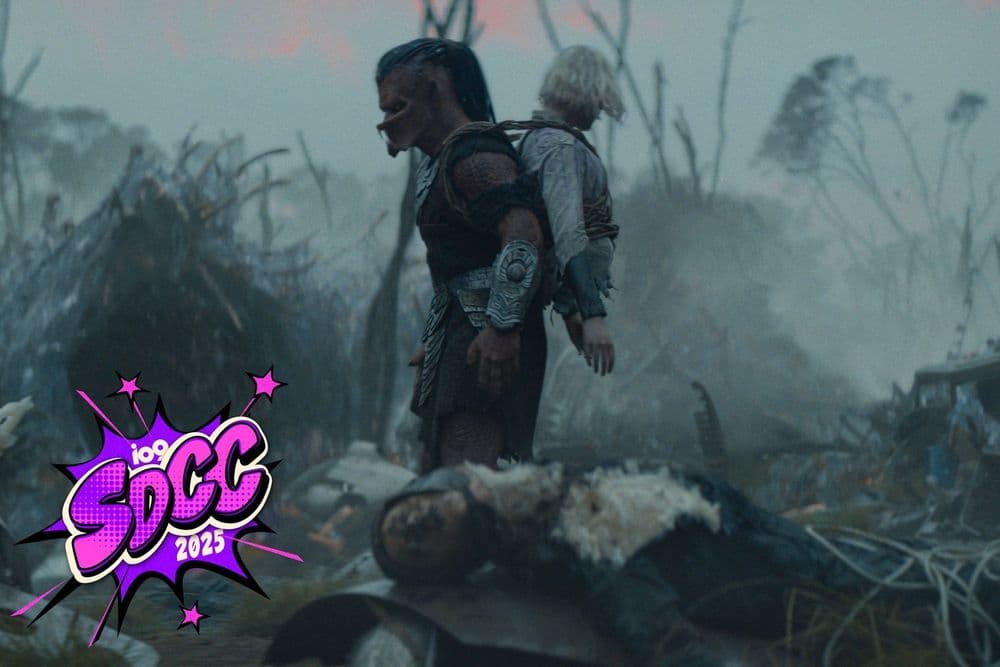 Cena do novo filme 'Predator', apresentado na San Diego Comic-Con. Reprodução: Gizmodo