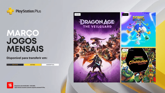 Jogos do PS Plus em março de 2025