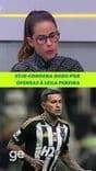 Dudu é punido com multa e suspensão por ofensas à presidente do Palmeiras. Reprodução: Globo