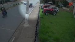Motorista atropela ciclista e foge sem prestar socorro em Itapetininga. Reprodução: Globo
