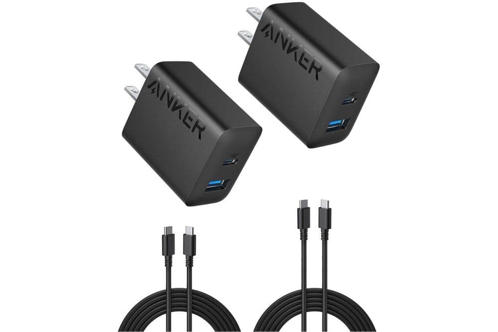 Pacote de dois carregadores Anker disponível por um preço acessível. Reprodução: Gizmodo