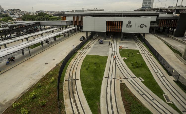 Terminal Gentileza é um dos pontos iniciais das novas linhas de ônibus no Rio de Janeiro. Reprodução: Globo