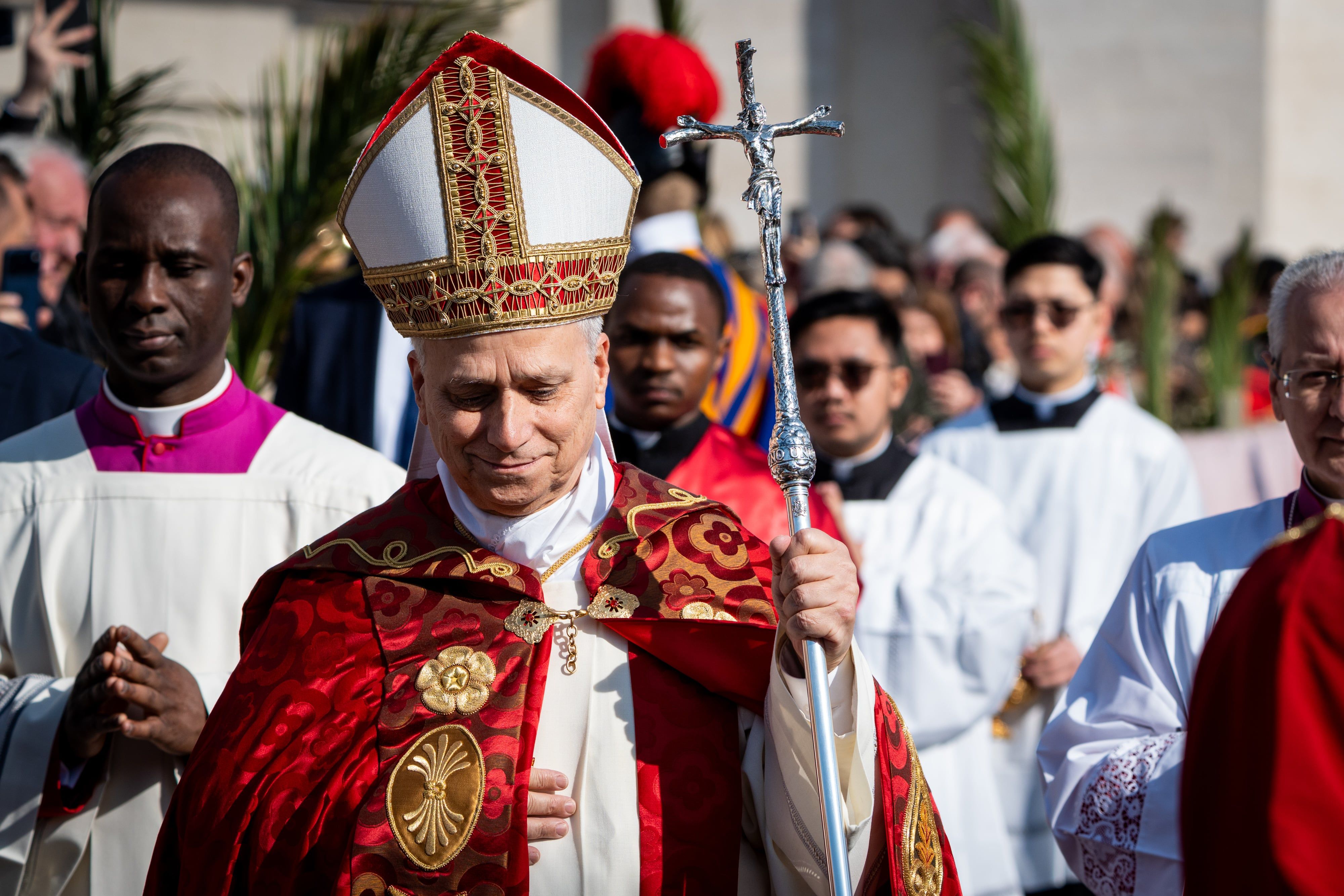 [Leão XIV visita igreja catalã dividida]. Reprodução: Elpais