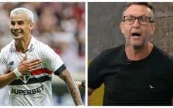 Ferreirinha comenta sobre aposta com Neto e reafirma apoio ao São Paulo.; Legenda da imagem. Reprodução: X