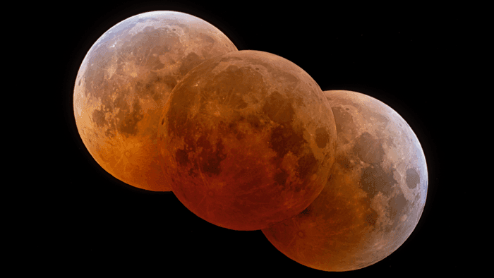Eclipse lunar total e missões lunares em destaque