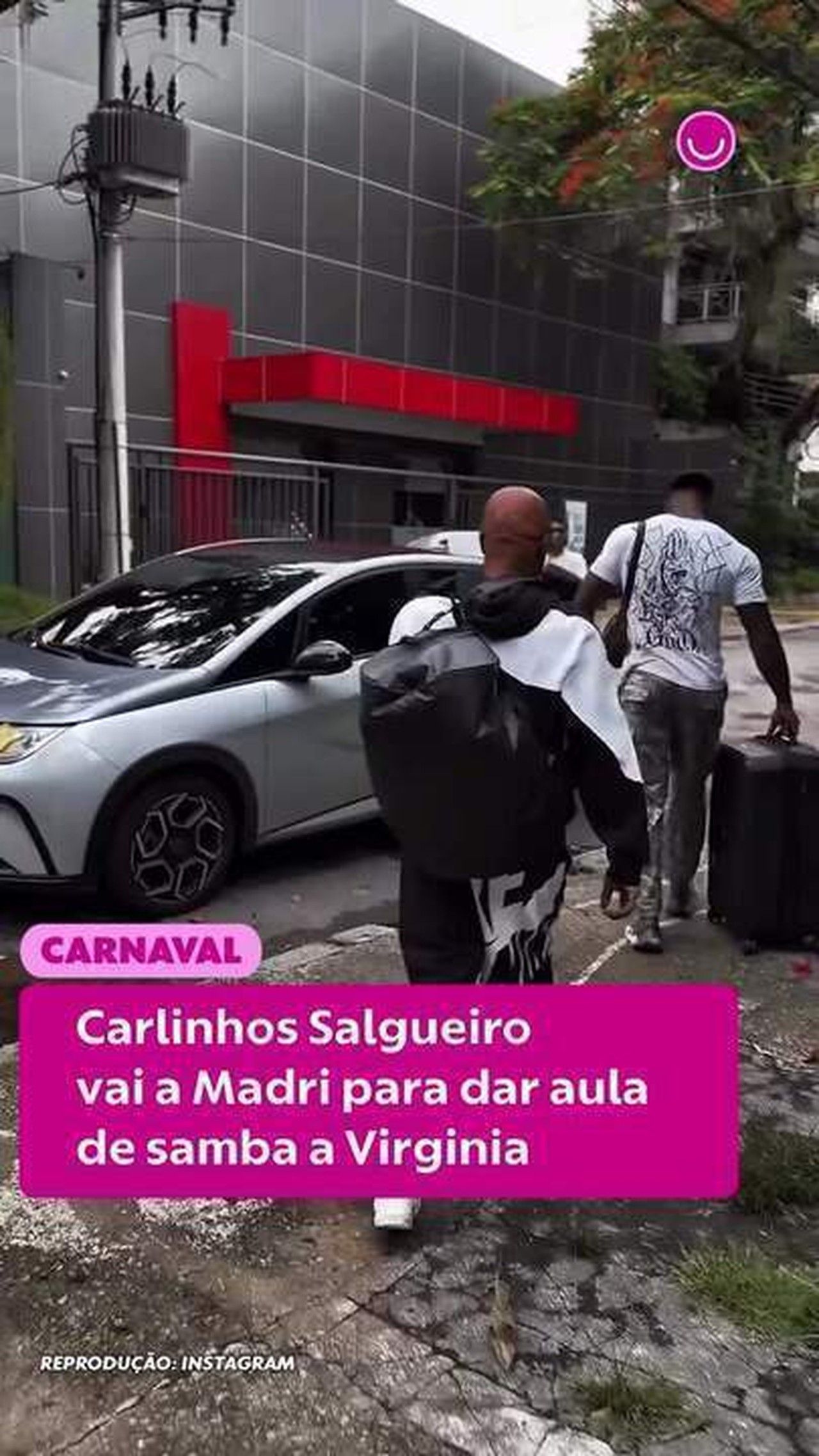 Vini Jr. e Virginia Fonseca se abraçam em Madri, clima romântico. Reprodução: Gshow