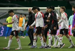 River Plate em campo na Libertadores; participação depende do título do Boca.. Reprodução: Ge