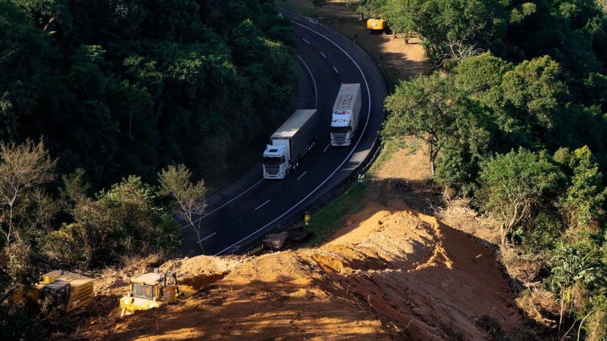 Nova estrutura da duplicação da serra será inaugurada em maio. Reprodução: iG.