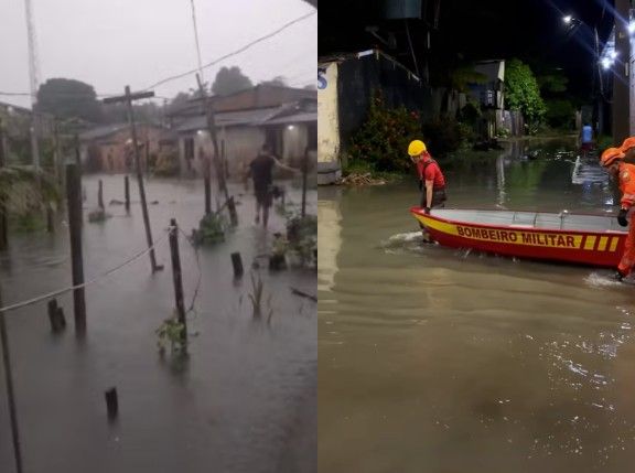 [Belém segue sob alerta após a maior chuva em dez anos, com possibilidade de temporais nesta terça]. Reprodução: Oglobo