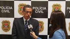 Suspeito preso por envolvimento na morte de mulher encontrada em saco plástico em Poá.; Reprodução: Globo