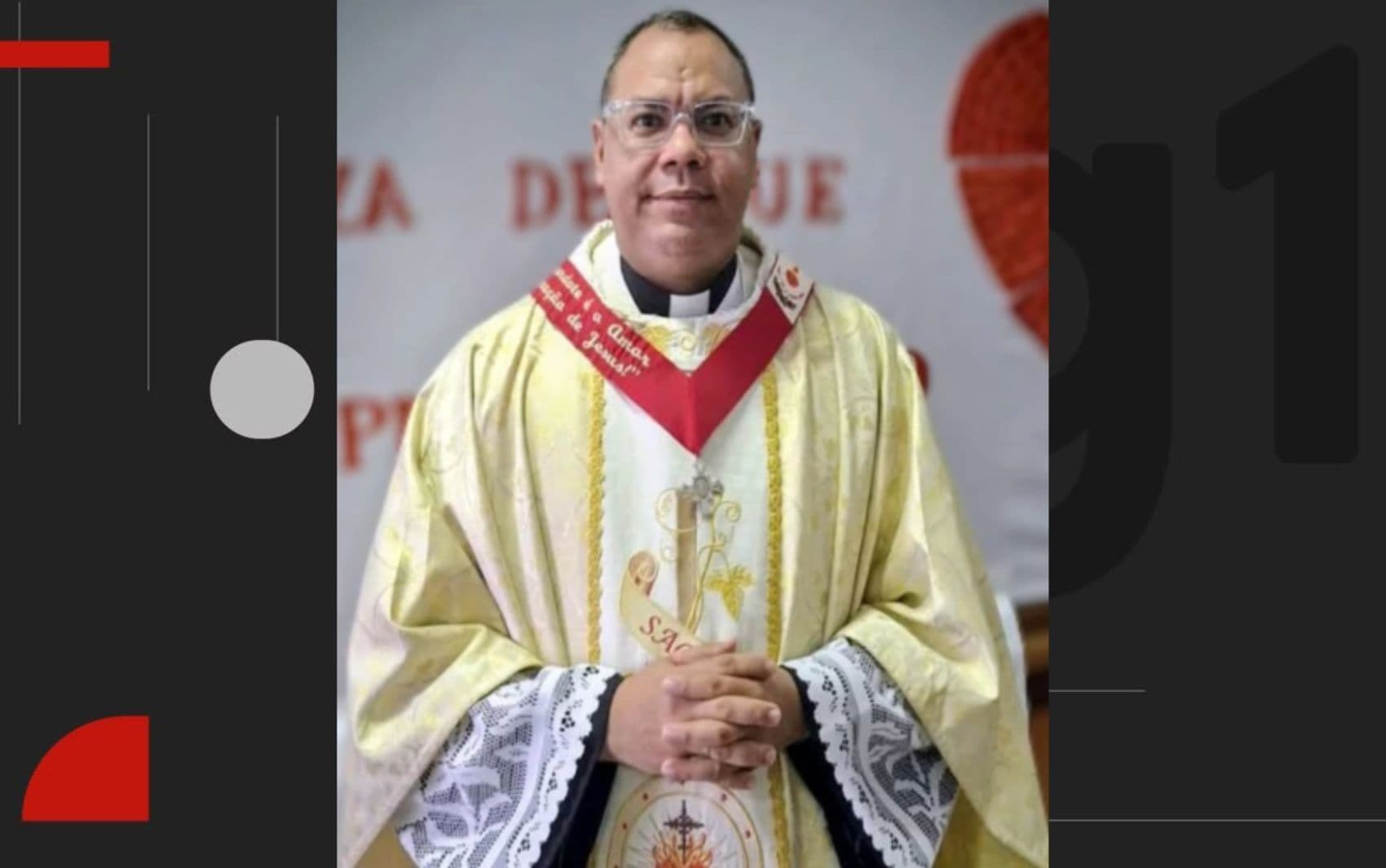 Padre Carlos Augusto da Cruz Silva, vítima do desabamento em Mata Escura, Salvador, completou 15 anos de sacerdócio. Reprodução: Retorno do item 11
