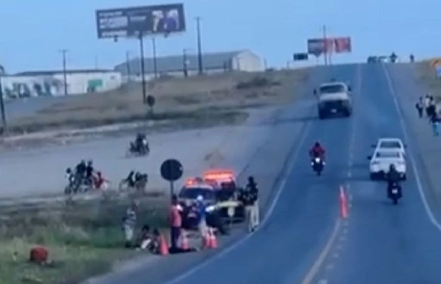 Ciclista atropelado na BR-235 em Itabaiana. Reprodução: G1