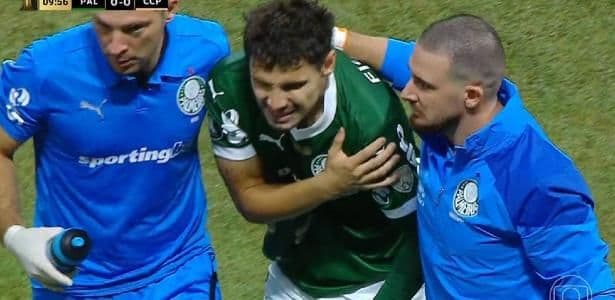 Jogadores do Palmeiras se machucam durante partida no Allianz Parque; Reprodução: UOL
