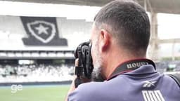 Fotógrafo Vitor Silva revive emoções e memórias do Botafogo na conquista da Libertadores.; Reprodução: Globo