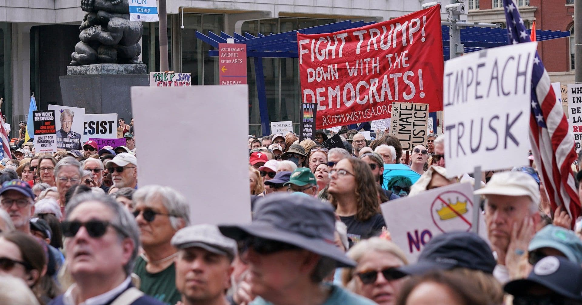 Protestos em todo os EUA contra políticas de imigração e atuação do governo Trump.; Reprodução: Reuters