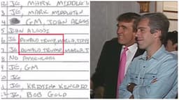 Trump enfrenta pressão política sobre sua relação com Jeffrey Epstein e a divulgação da lista de clientes. Reprodução: Globo