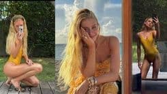 Marina Ruy Barbosa celebra seu aniversário de 30 anos em dias ensolarados no Caribe; Legenda da imagem. Reprodução: Globo