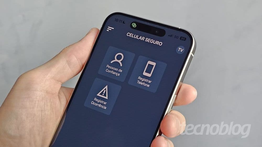 Aplicativo Celular Seguro permite verificar restrições de aparelhos e agilizar a recuperação de celulares roubados.; Reprodução: Thássius Veloso