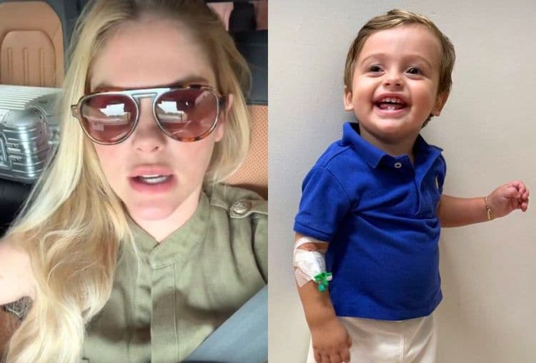 Bárbara Evans dá notícias sobre filho após picada de escorpião