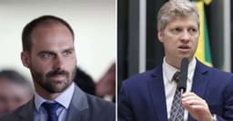 Eduardo Bolsonaro critica Van Hattem por divisão na direita