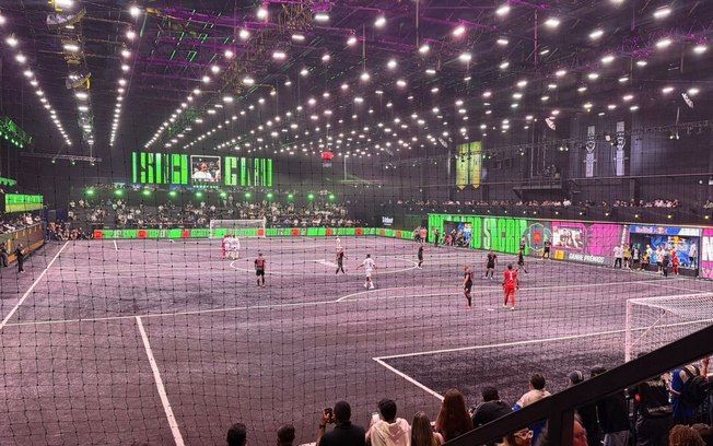 Briga e clássico marcam a estreia da Kings League com show de K9. Reprodução: Esporte