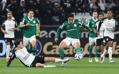 Corinthians sai na frente contra o Palmeiras com gol de Memphis em jogo decisivo. Reprodução: Cesar Greco / Palmeiras