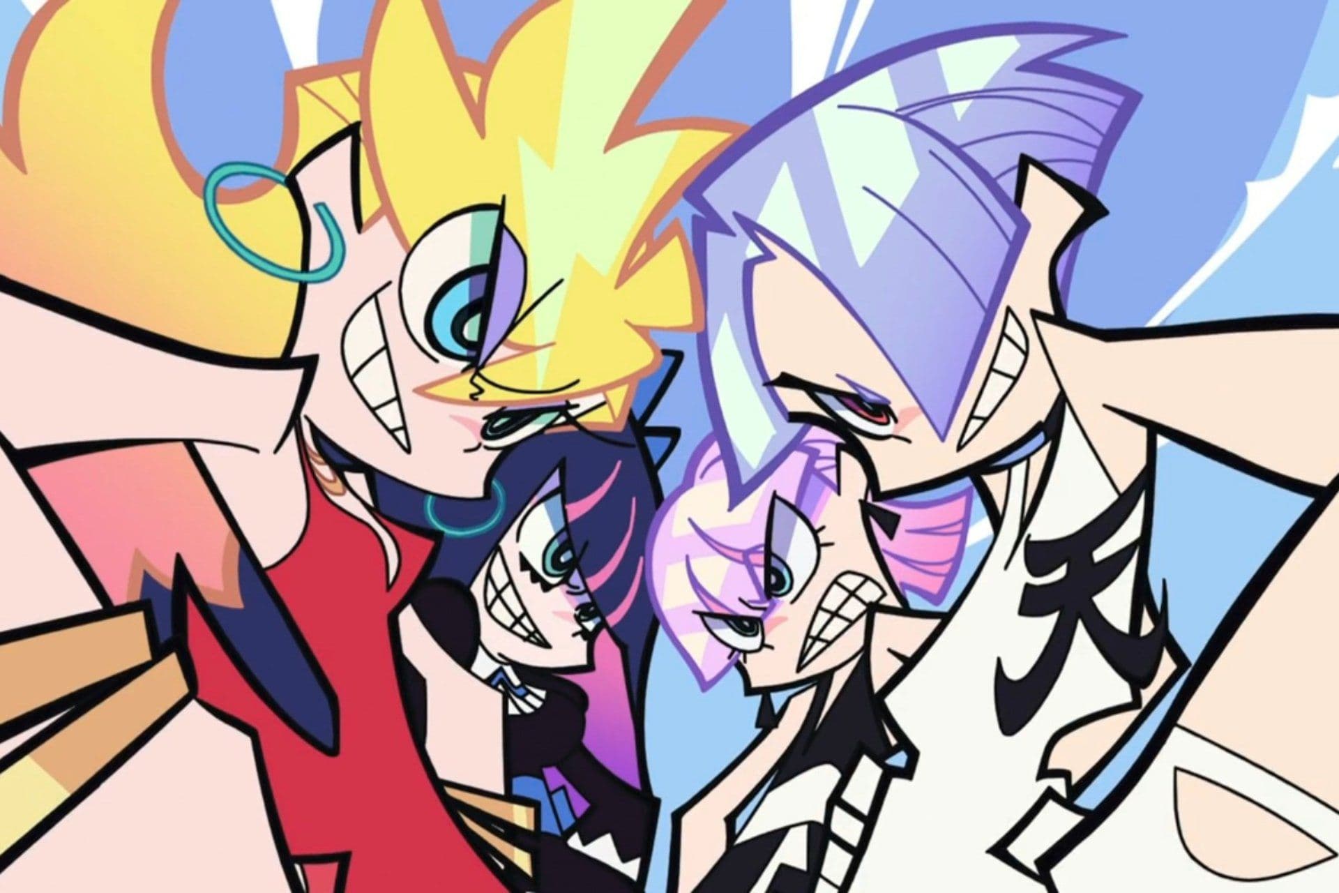 Novos irmãos anjos são introduzidos em 'Panty and Stocking with Garterbelt' pela Studio Trigger. Legenda da imagem. Reprodução: Gizmodo