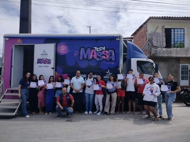 Estudante Celso Manoel destaca impacto do programa Tech Massa na capacitação digital e inserção profissional em Maceió. Reprodução: Redação com Assessoria