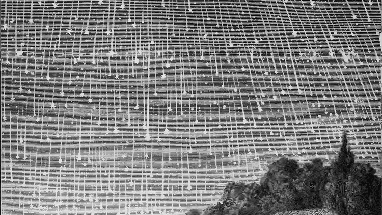 Tempestade de meteoros Leônidas de 1833 e sua importância