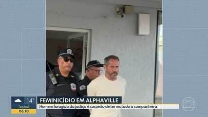 Polícia prende Fábio Seoane, suspeito de feminicídio em Alphaville; Legenda da imagem. Reprodução: Globo