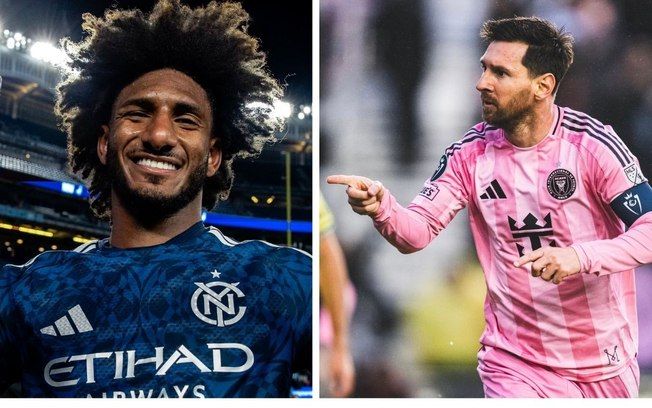 [Messi encara Talles Magno em duelo Inter Miami e New York]. Reprodução: Esporte