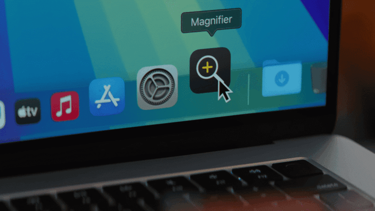 O novo aplicativo Lupa amplia conteúdos na tela do Mac e melhora acessibilidade. Reprodução: Tecnoblog