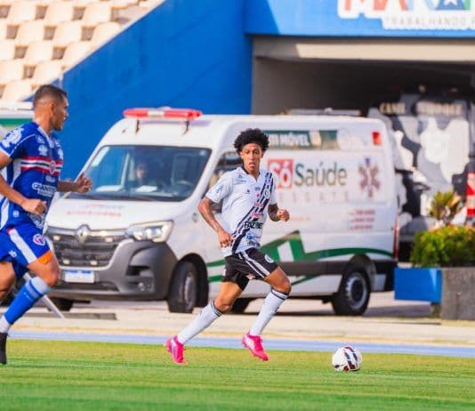 Maranhão 1 x 0 ASA: gol de Clessione aos 49 minutos, nos acréscimos. Legenda da imagem. Reprodução: Cadaminuto